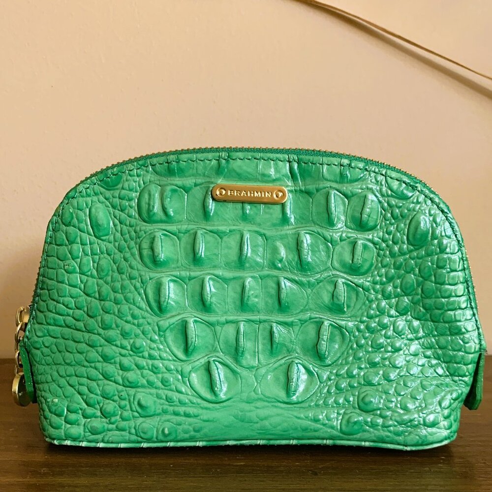 Brahmin cosmetic makeup bag pouch